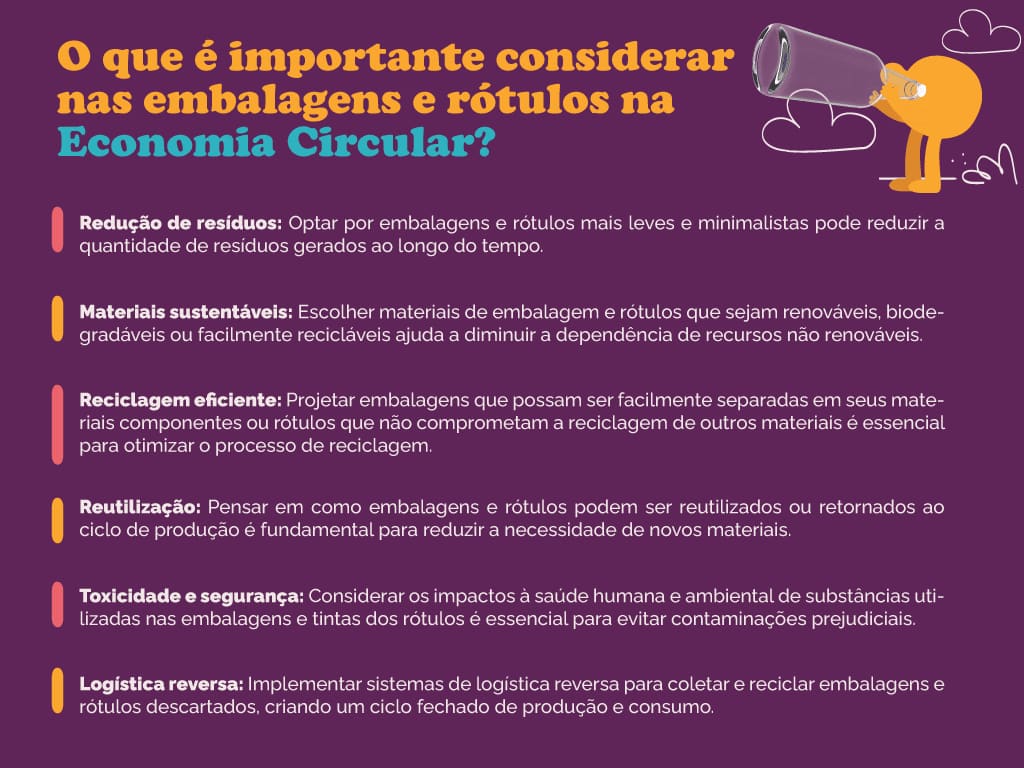O que é importante considerar nas embalagens e rótulos na Economia Circular?